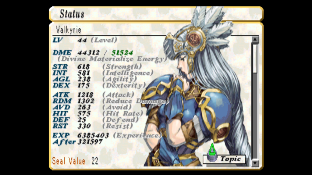 Valkyrie Profile - status