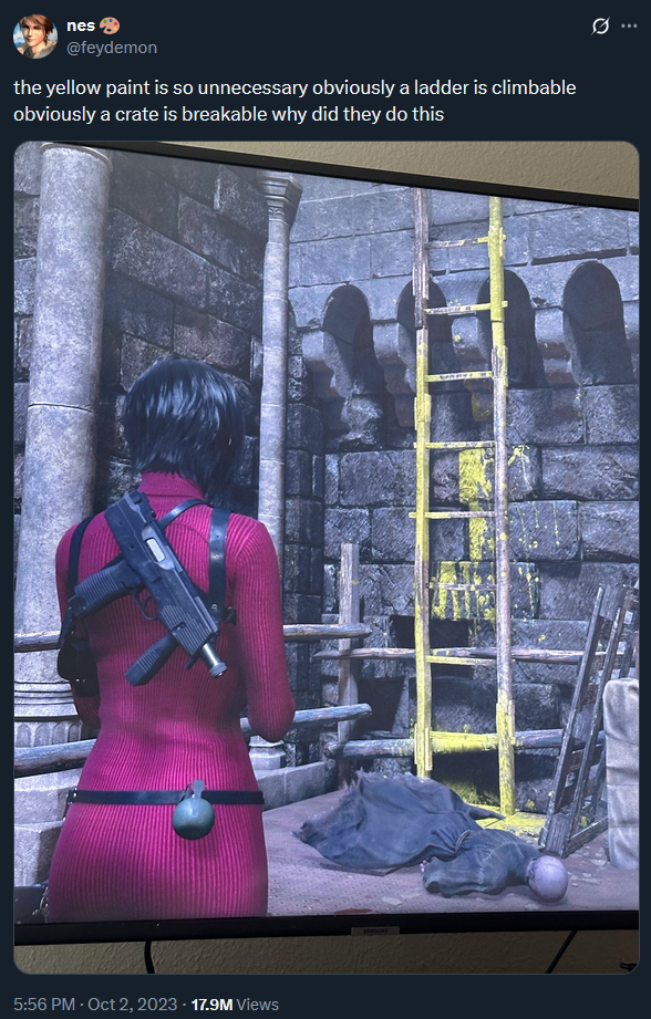 Hell is Us - yellow paint